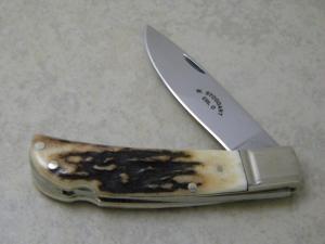 W. Stoddart Cin. O. Small Stag Lockback Knife 