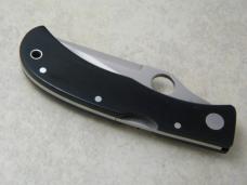 Spyderco Jess Horn Designed AUS-8 Japan Black Micarta Serrated Folding Lockback Knife 