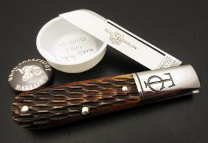 1/61 2015 GEC #15 TC Sawyer Barlow Tan Jigged Bone Charlie Campagna SFO Great Eastern Cutlery