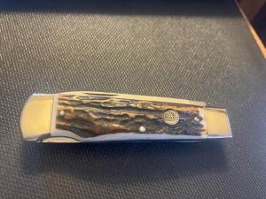 BULLDOG HAND FORGED LARGE STAG LOCKBACK