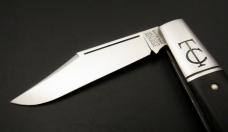  1/47 2013 GEC #15 Tom's Choice TC Sawyer Barlow Clip Point Black Ebony Charlie Campagna SFO 