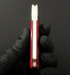 Great Eastern Cutlery #25 EO Beerlow Red Sawcut Bone GEC Easy Open 252123