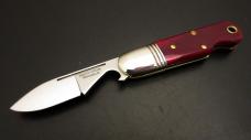 Great Eastern Cutlery #25 EO Beerlow Red Sawcut Bone GEC Easy Open 252123