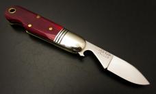 Great Eastern Cutlery #25 EO Beerlow Red Sawcut Bone GEC Easy Open 252123