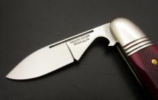 Great Eastern Cutlery #25 EO Beerlow Red Sawcut Bone GEC Easy Open 252123