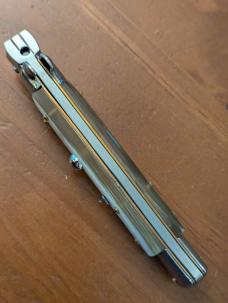 FRANK BELTRAME 23CM 9" DAGGER STILETTO FRENCH TIP COW HORN...NEW AND SNAPPY!