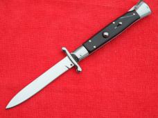 New 9" Italian style automatic switchblade Swinguard imi-horn handles Bayonet blade 