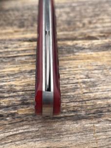 GEC TIDIOUTE ** 142116 RUST RED JIGGED BONE BOYS KNIFE