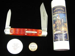 Great Eastern Cutlery GEC Indian Paint Brush Jigged Bone Texas Stogie Bullet Knife NIT 981226 USA