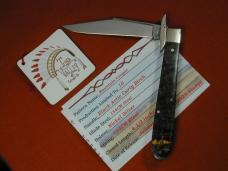 Tuna Valley Cutlery Black Arctic Curly Birch Wood Mountain Cougar Cheetah Knife Rare 1 of 10 COA USA