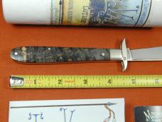 Tuna Valley Cutlery Black Arctic Curly Birch Wood Mountain Cougar Cheetah Knife Rare 1 of 10 COA USA