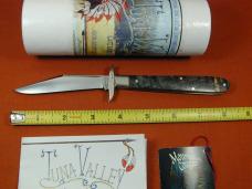 Tuna Valley Cutlery Black Arctic Curly Birch Wood Mountain Cougar Cheetah Knife Rare 1 of 10 COA USA