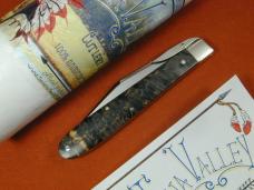 Tuna Valley Cutlery Black Arctic Curly Birch Wood Mountain Cougar Cheetah Knife Rare 1 of 10 COA USA