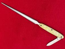 Vintage Cincinnati Reds Knife/Letter Opener Embossed Cracked Ice Handles 10-1/2”with Box Unsharpened