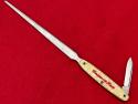 Vintage Cincinnati Reds Knife/Letter Opener Embossed Cracked Ice Handles 10-1/2”with Box Unsharpened