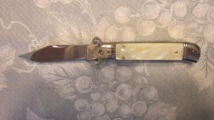 New 8" Italian G.O.M. Pearl Shell Puller lever lock 