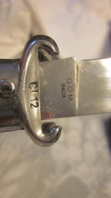 New 8" Italian G.O.M. Abalone Shell Puller lever lock 