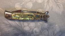 New 8" Italian G.O.M. Abalone Shell Puller lever lock 