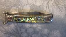 New 8" Italian G.O.M. Abalone Shell Puller lever lock 