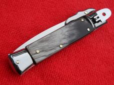 New 8"SLS-Automatic Custom switchblade knife Brazilian horn Handles Dagger Blade