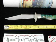 Tuna Valley Cutlery Blue Arctic Curly Birch Wood Mountain Cougar Cheetah Knife Rare 1 of 10 COA USA