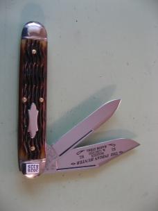 MAHER & GROSH THE INDIAN HUNTER ANTIQUE YELLOW JIGGED BONE #1