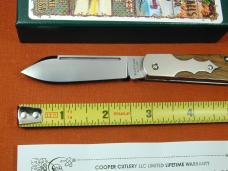 Beaver Falls Cutlery Chestnut Wood Barn Door Hinge Jack Knife NIT Cooper Cutlery 1 of 25 USA BDH-C