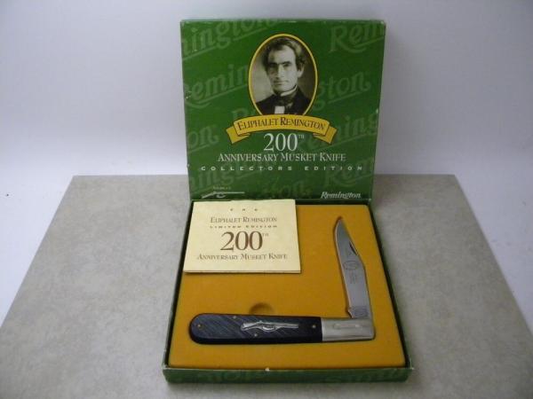 Eliphalet Remington 200th Anniv. Musket Delrin Daddy Barlow Knife in Box