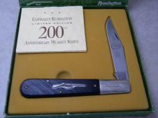 Eliphalet Remington 200th Anniv. Musket Delrin Daddy Barlow Knife in Box