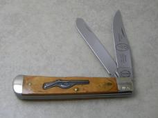 Eliphalet Remington 200th Anniv. Musket Wood Daddy Trapper Knife in Box