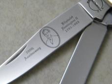 Eliphalet Remington 200th Anniv. Musket Wood Daddy Trapper Knife in Box