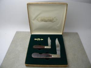 Russell USA Green River Works 1998 Limited Edition Bone Barlow 2 Knife Set in Box