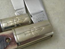 Russell USA Green River Works 1998 Limited Edition Bone Barlow 2 Knife Set in Box
