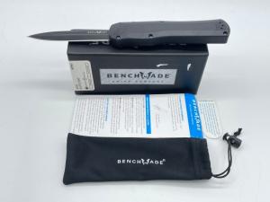 BENCHMADE USA 3400 Spear Point Black Autocrat OTF Automatic w/ Pouch in OMP Box