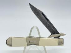 2007 REMINGTON R1377-D Mammoth Ivory Damascus Cheetah Lockback w/ Box