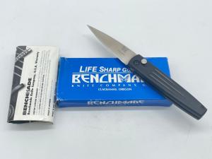 1990s BENCHMADE USA 1000 Black Boguszewski Spike Automatic w/ OMP Box