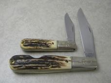 Russell USA Green River Works 1998 Limited Edition Stag Barlow 2 Knife Set in Box