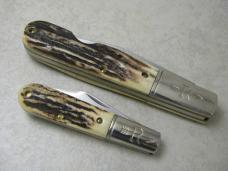 Russell USA Green River Works 1998 Limited Edition Stag Barlow 2 Knife Set in Box
