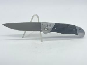 VAN ELKINS Gray Micarta Push Button Automatic 