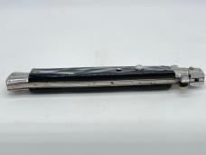 FRANK BELTRAME Italy Black Sim Horn Large Automatic Stiletto
