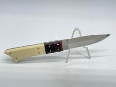 R.D. NOLEN KNIVES Custom Handmade Walrus & Thuya Burl Hunting Knife w/ Sheath