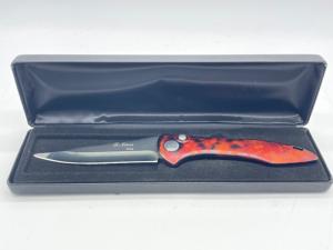 TI NIVES Red/Black Textured Aluminum Automatic w/ OMP Box