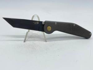GT KNIVES USA G-311 Gray Tanto Push Button Automatic