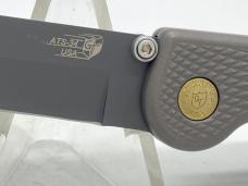 GT KNIVES USA G-311 Gray Tanto Push Button Automatic