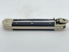 2001 HUBERTUS KNIVES Solingen Limited Edition Black Micarta Leverlock Automatic