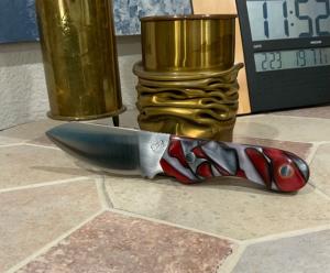 Hand Crafted Bonehead Hunting Knife Made in USA