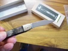 Hubertus Knife Solingen, Germany Small 08 Rare Brazilian Horn 5 3/4 " Open Lilyput NIB