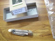 Hubertus Knife Solingen, Germany Small 08 Rare Brazilian Horn 5 3/4 " Open Lilyput NIB