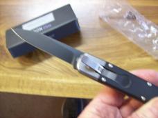 AGA Campolin Italian Baron Elite Automatic 2 Springs Fires Like a Rocket Black Tactical UNUSED W/Box