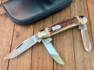 Rigid Bulldog Sowbellly Stockman Stag Solingen Germany 
